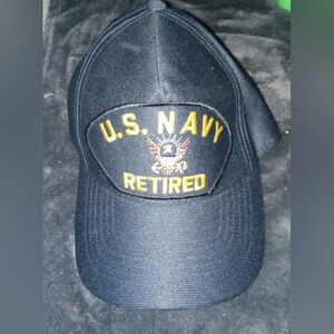 U.S. Navy Retired Black Cap